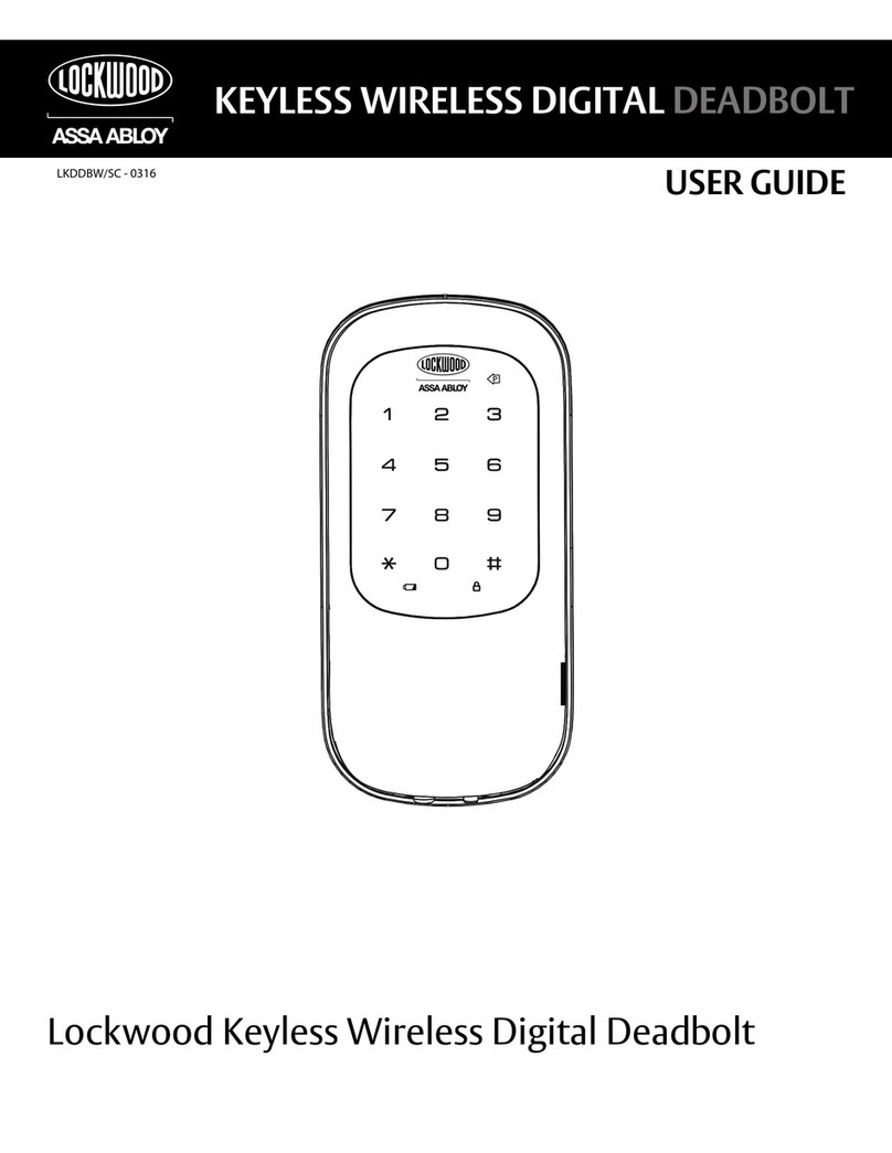Lockwood Digital Deadbolt user guide