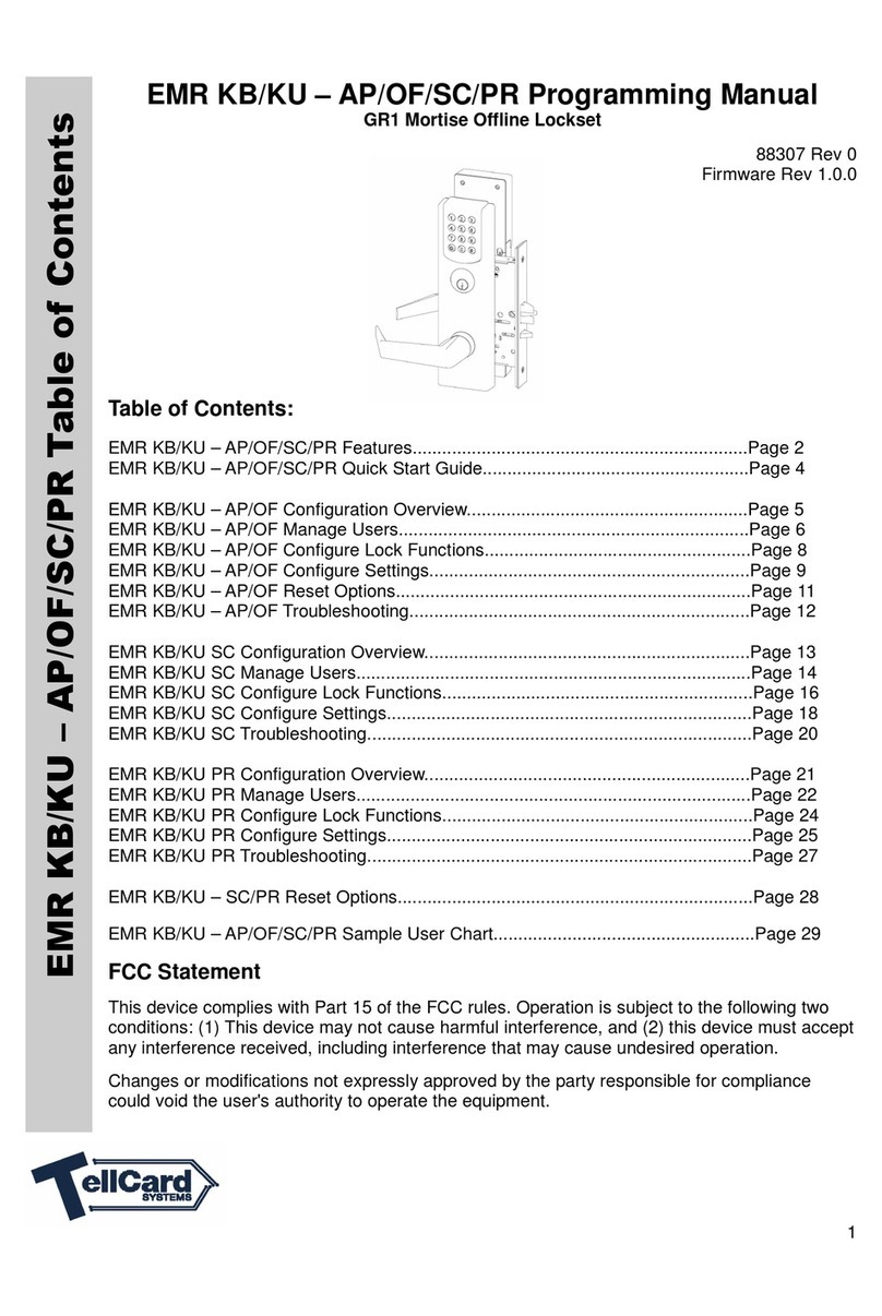 TellCard Systems EMR KB/KU-AP Owner's manual