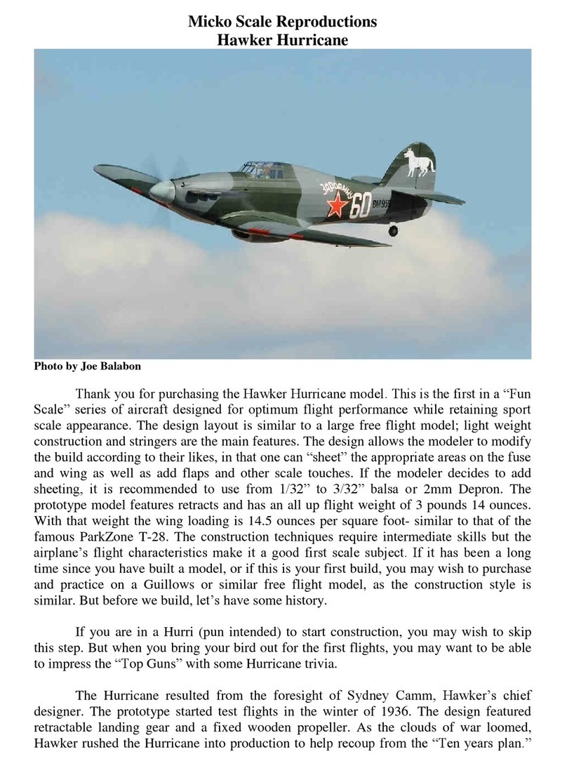 Micko Scale Reproductions Hawker Hurricane manual Micko Scale Reproductions Hawker Hurricane manual