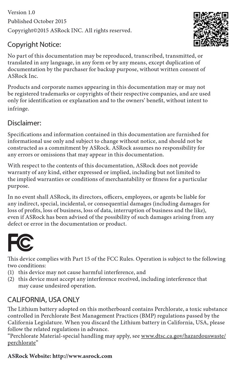 ASROCK Fatal1ty Z170 Gaming K4 Series user manual