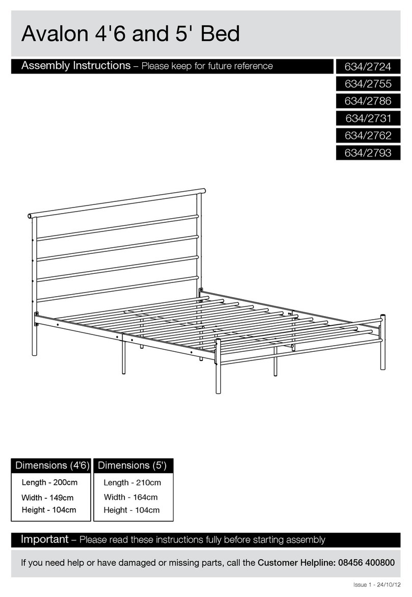 Argos Avalon 4'6 Assembly instructions Argos Avalon 4'6 Assembly instructions