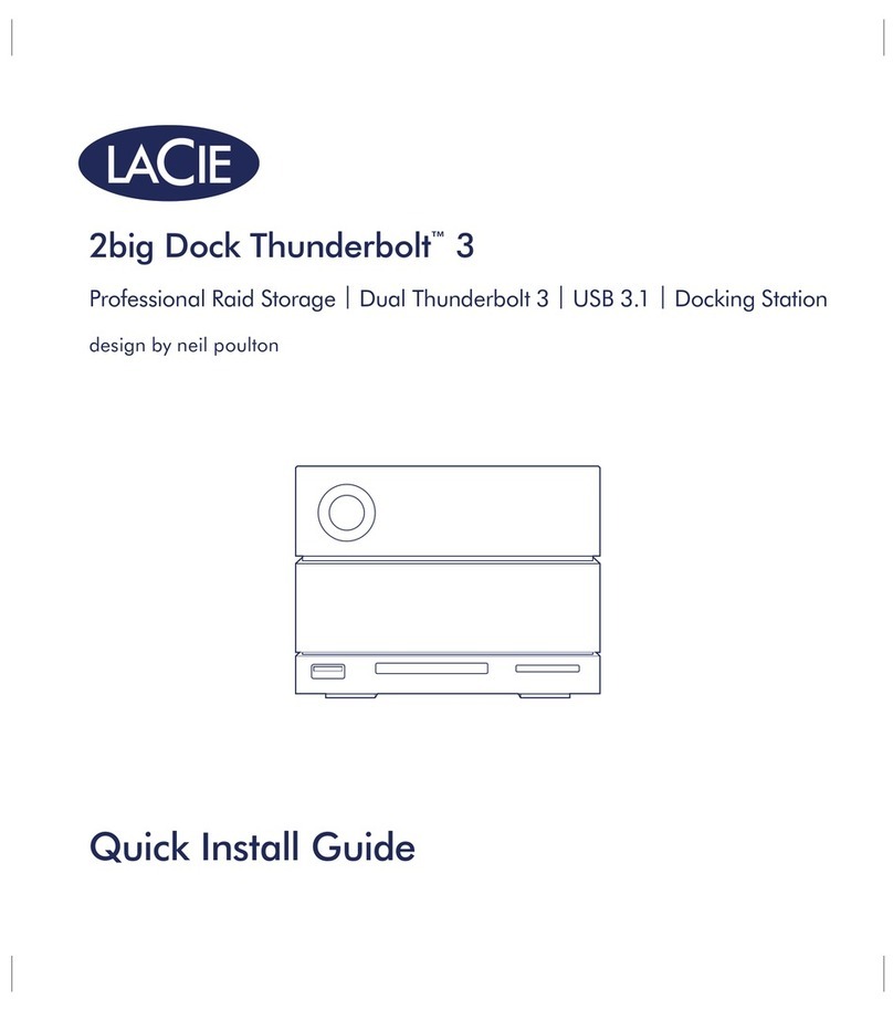 LaCie 2big Dock Thunderbolt 3 User manual LaCie 2big Dock Thunderbolt 3 User manual