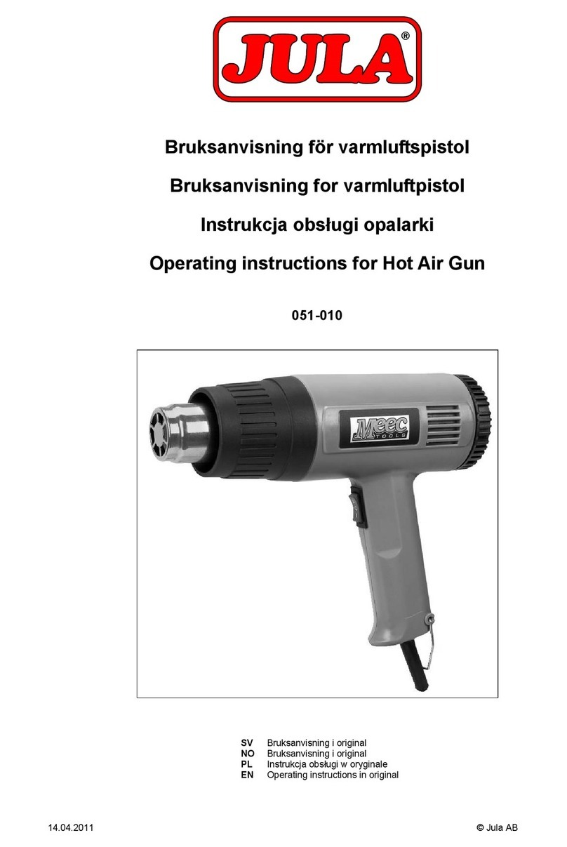 Jula 051-010 operating instructions