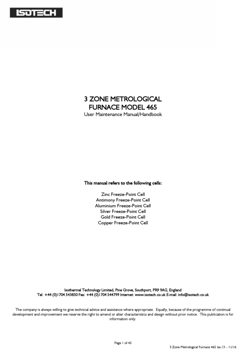 Isotech 465 Operating instructions
