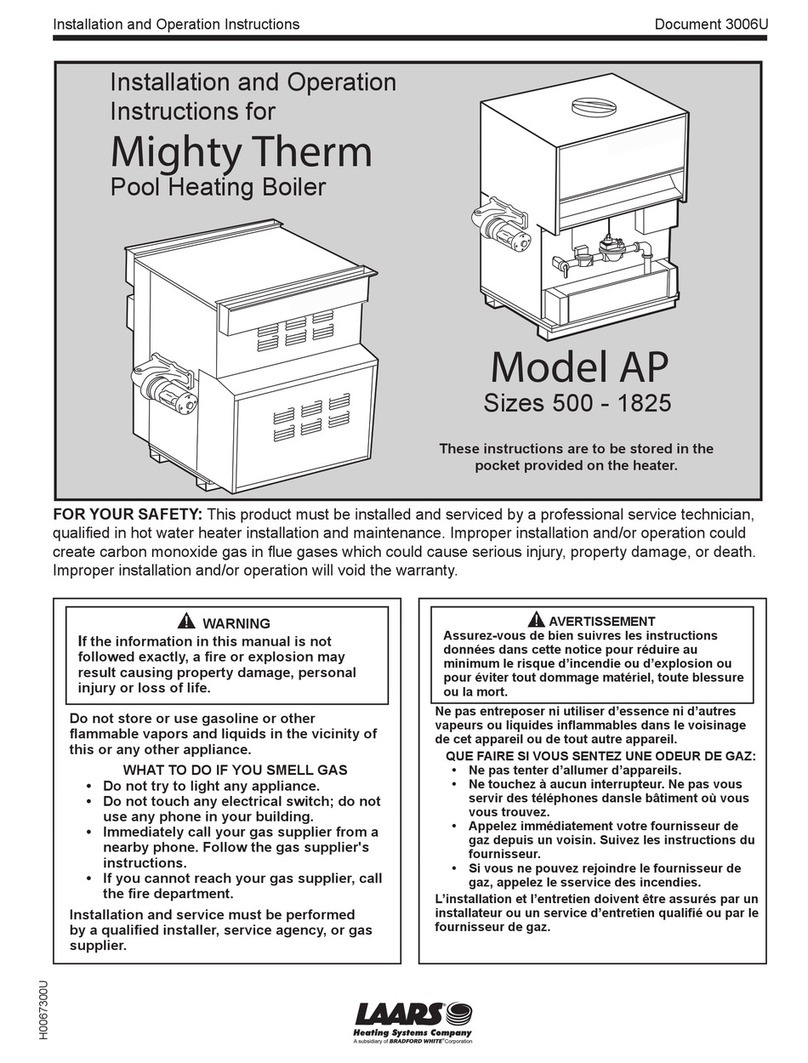Laars Mighty Therm AP Installation and operation instructions Laars Mighty Therm AP Installation and operation instructions