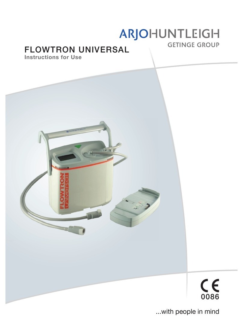 ARJO HUNTLEIGH FLOWTRON UNIVERSAL Instructions for use ARJO HUNTLEIGH FLOWTRON UNIVERSAL Instructions for use