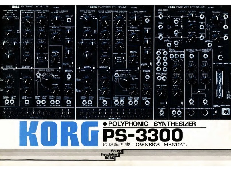 Korg PS-3300 owner's manual