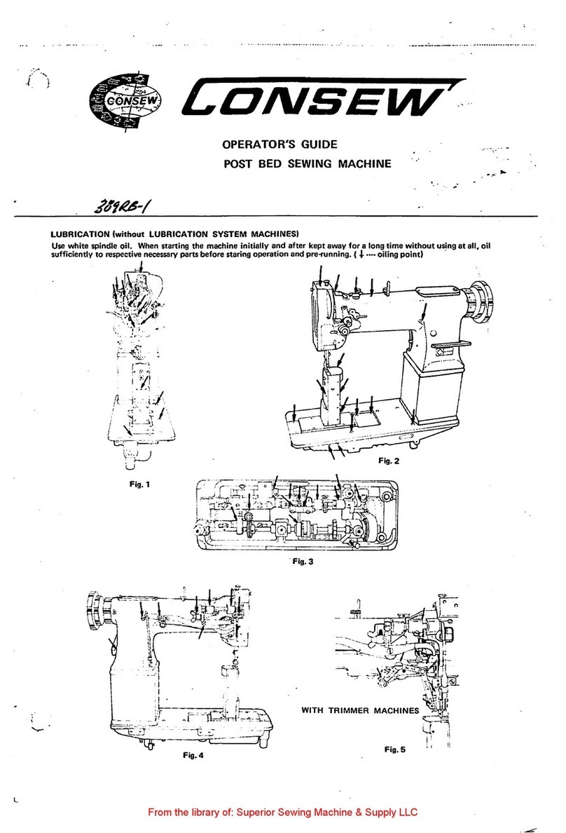 Consew 389RB-1 Operator's guide