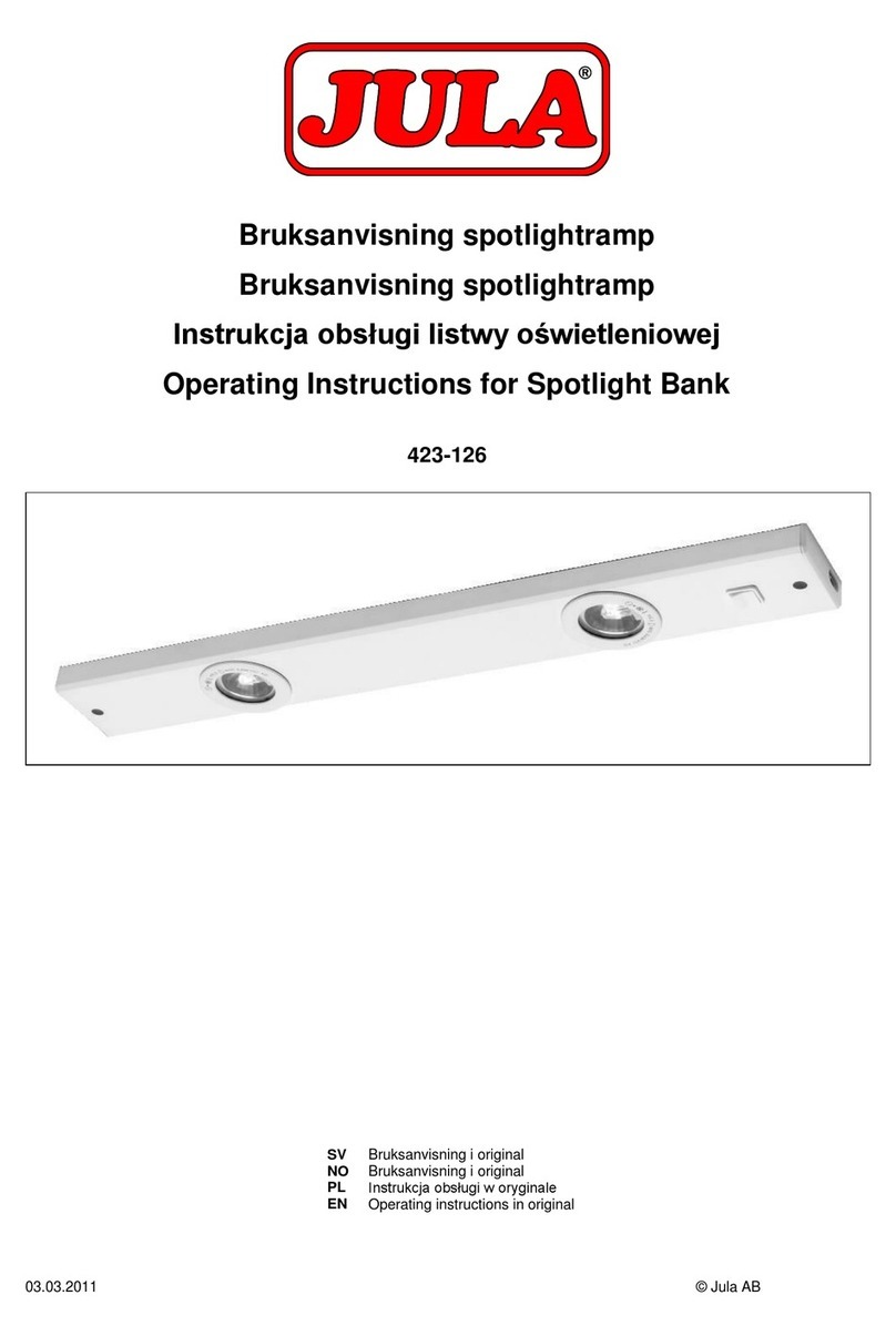 Jula 423-126 operating instructions