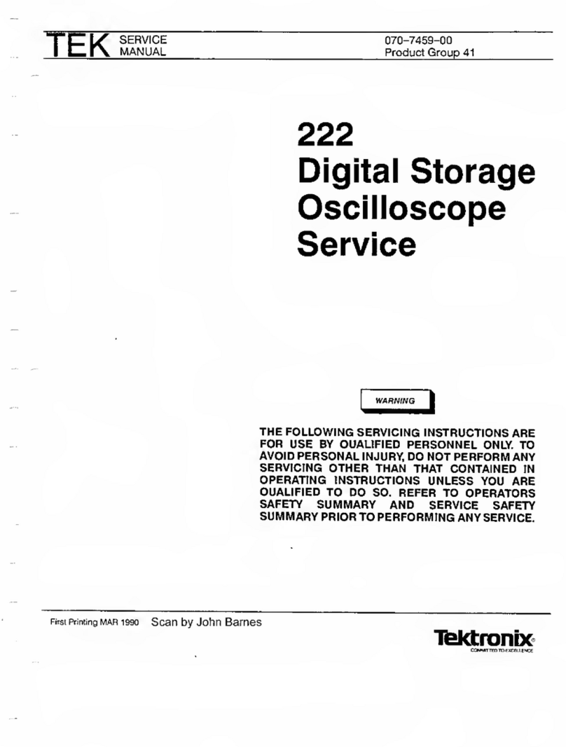 TEK 222 Service manual