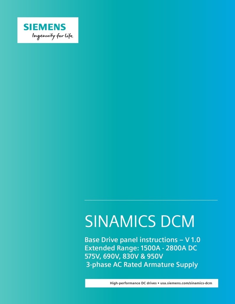 Siemens SINAMICS DCM operating instructions
