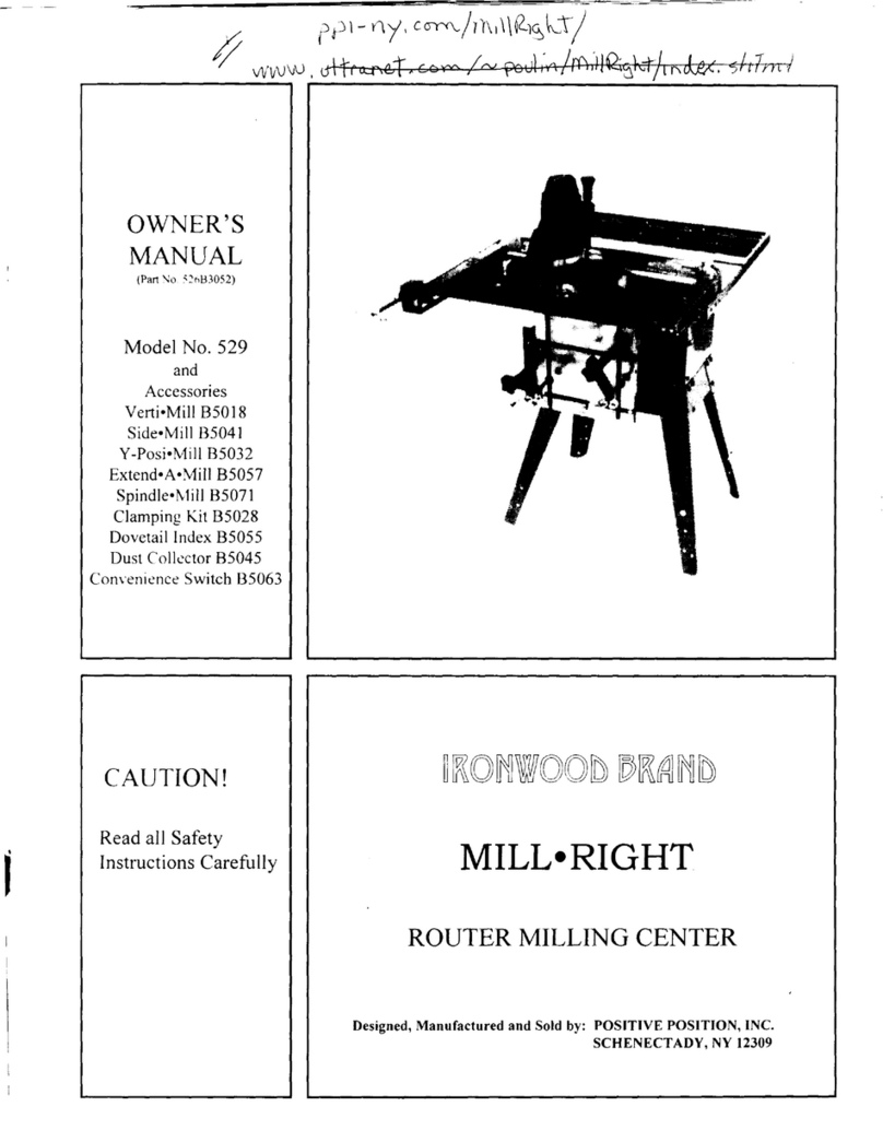 Mill-right 529 owner's manual