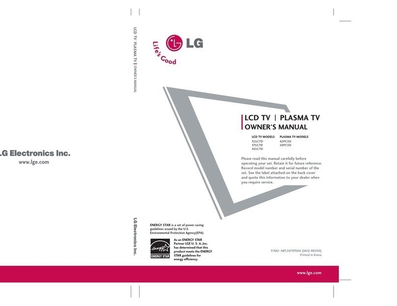 LG 32LC7D Series User manual