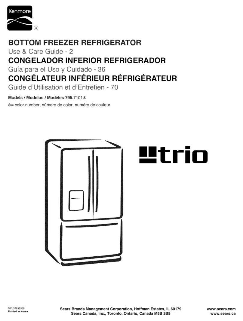 Kenmore trio 795.7101 series User manual
