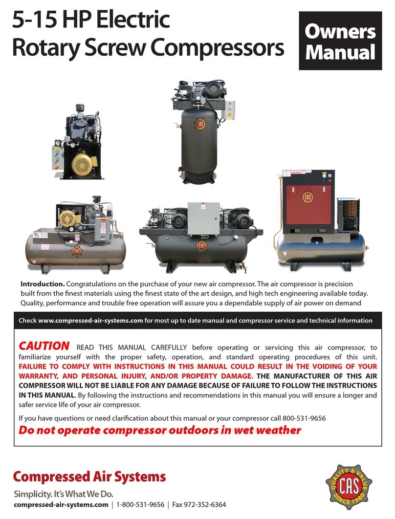 Compressed Air Systems 7.5hp owner's manual