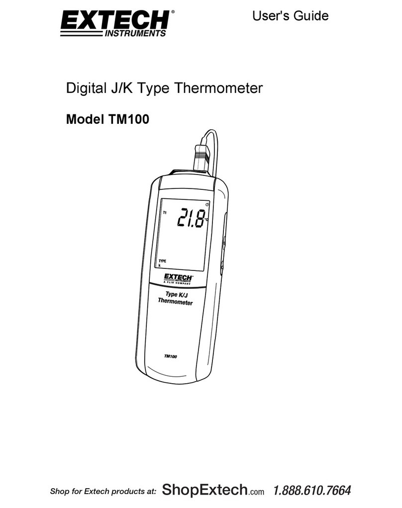 Extech Instruments TM100 User manual Extech Instruments TM100 User manual
