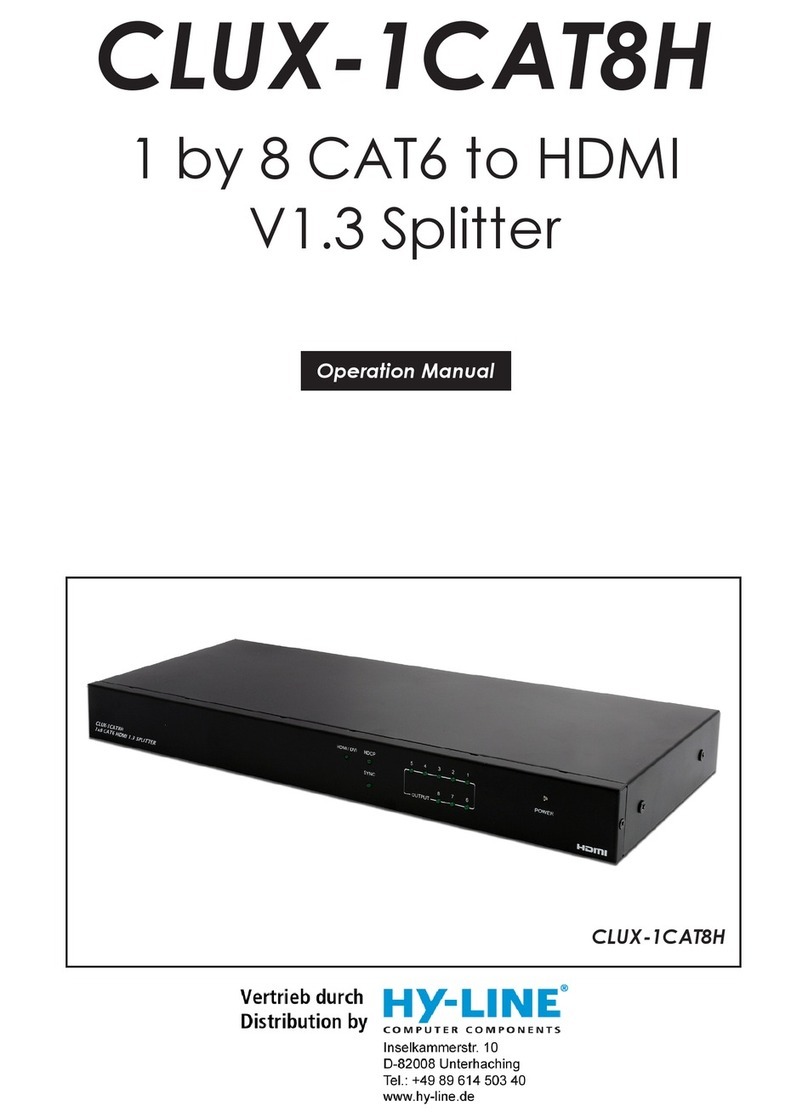 HY-LINE CLUX-1CAT8H Operation manual