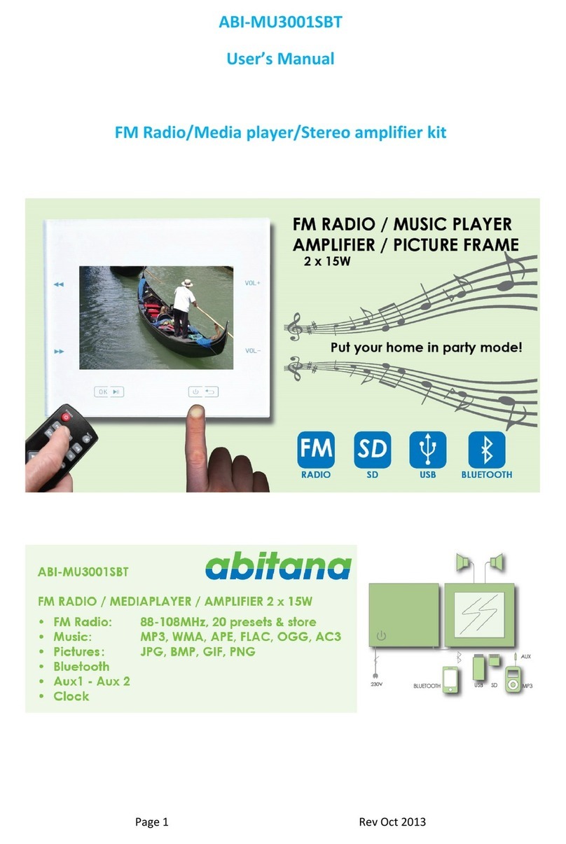 Abitana ABI-MU3001SBT user manual