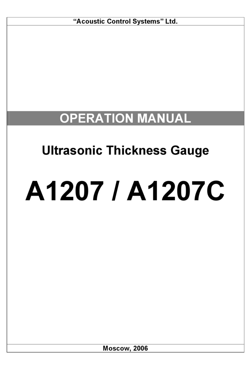 Acoustic control systems A1207 Operation manual