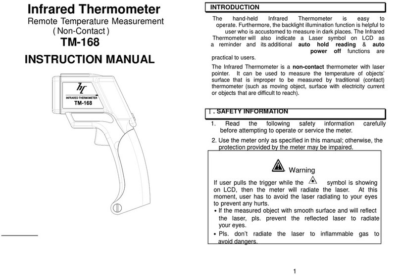 Horng-Chi TM-168 instruction manual