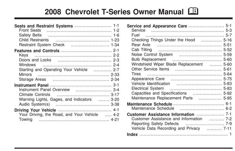 Chevrolet 2008 T Series User manual