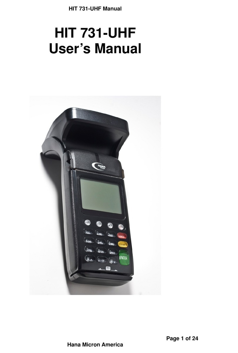 Hana Micron HIT 731-UHF user manual