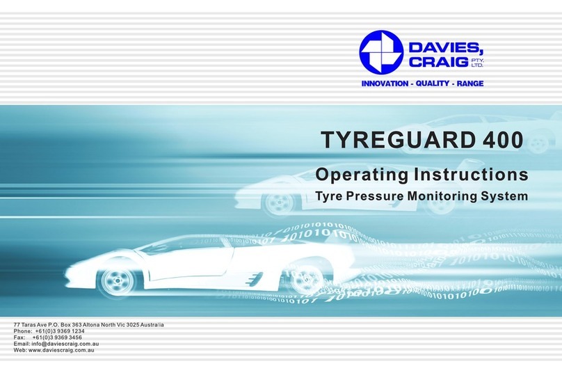 Davies Craig TYREGUARD 400 operating instructions