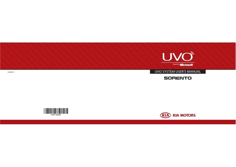 Kia UVO SYSTEM Sorento User manual