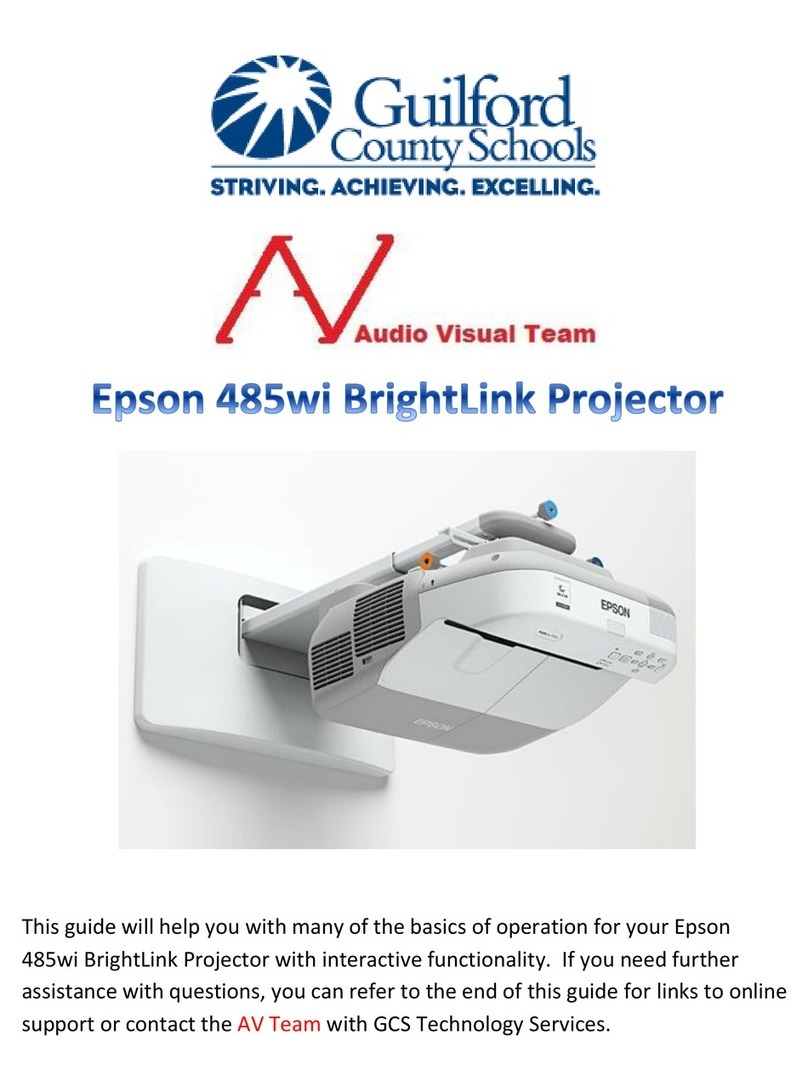 Epson BrightLink 485Wi User manual