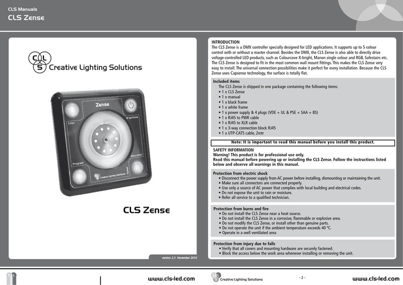 Creative Lighting Solutions CLS Zense User manual
