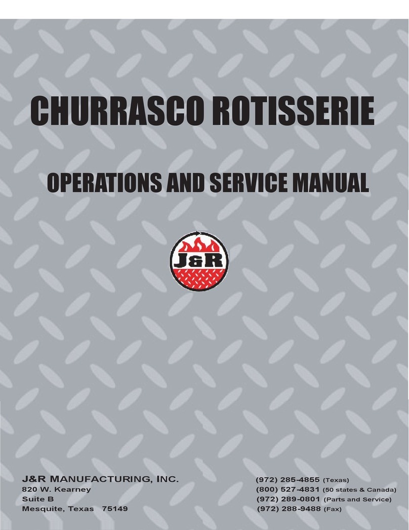 J&R Churrasco Operation and service manual