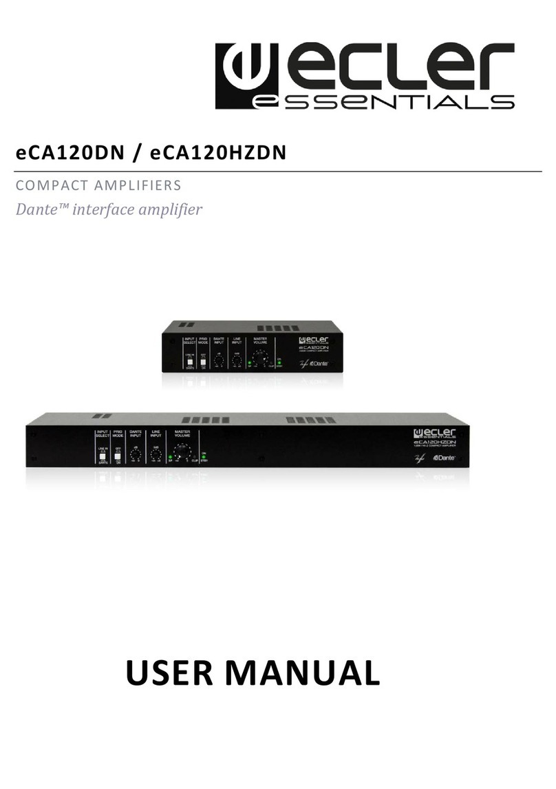Ecler eCA120HZDN user manual
