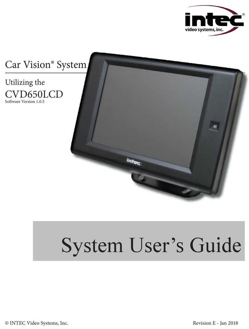 Intec car vision CVD650LCD User manual