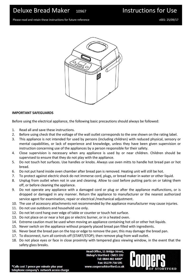 Coopers 10967 User manual