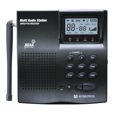 Audiovox GMRS-2000 User manual Audiovox GMRS-2000 User manual