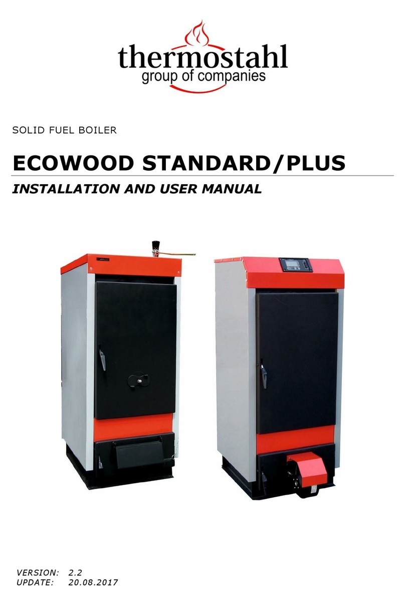THERMOSTAHL ECW 15 Installation and user manual