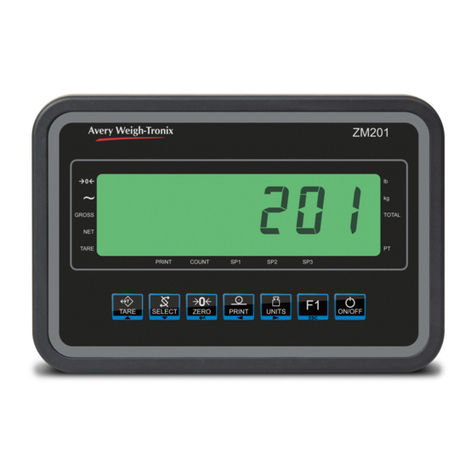 Avery Weigh-Tronix ZM201 User manual