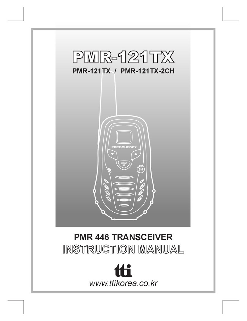 TTI Technologies PMR-121TX instruction manual