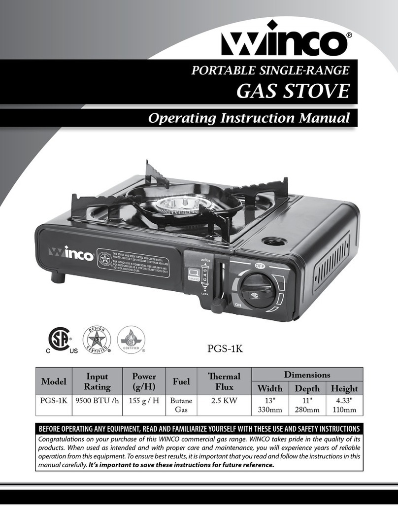 Winco PGS-1K Operating instructions manual Winco PGS-1K Operating instructions manual