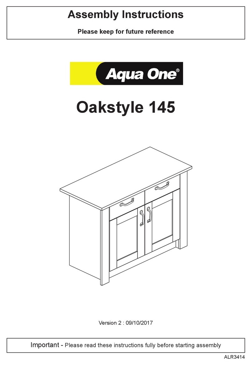 Aqua One Oakstyle 145 Assembly instructions
