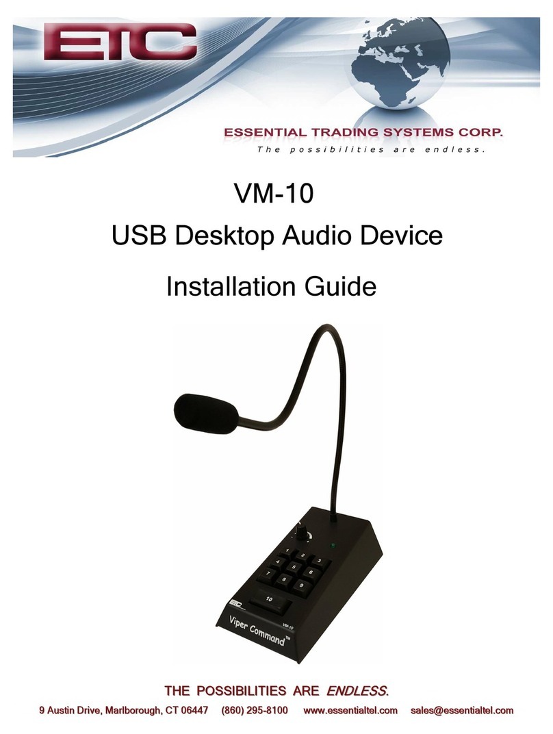 ETC VM-10 User manual