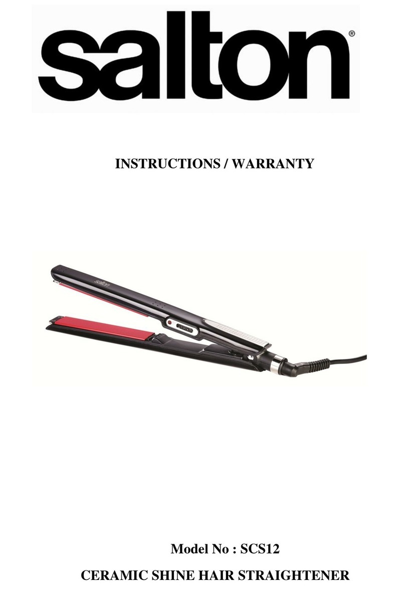 Salton SCS12 Installation instructions manual