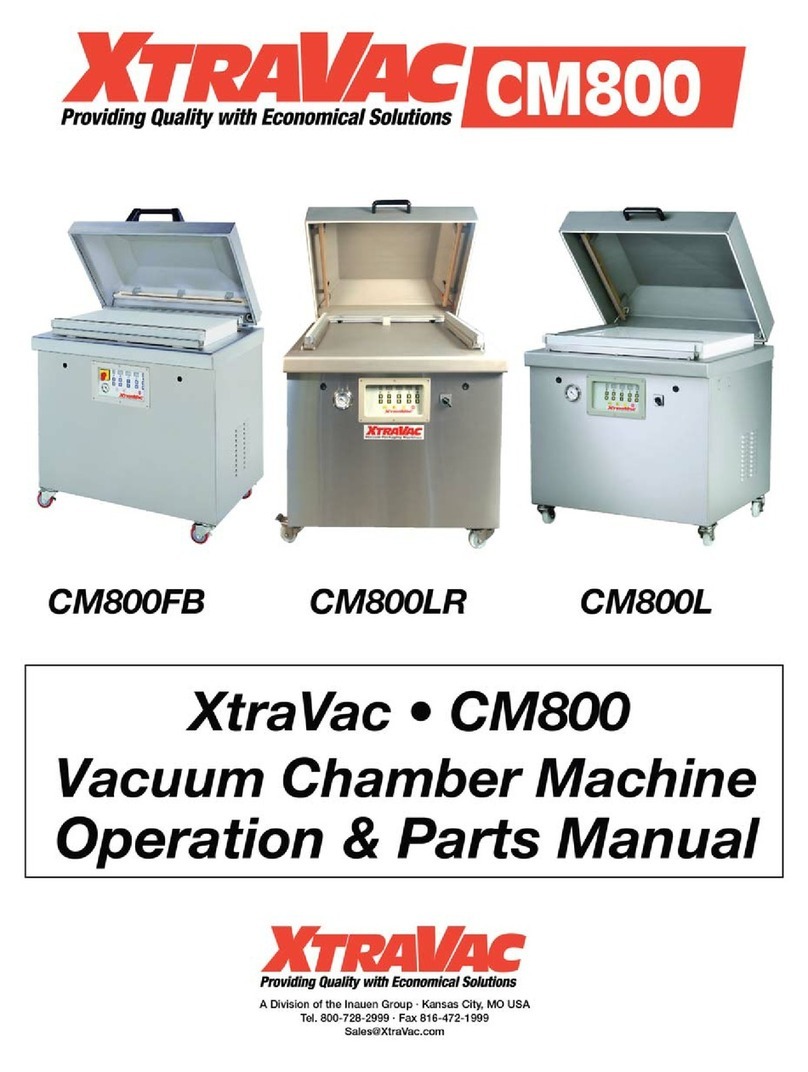 XtraVac CM800 Operations & parts manual