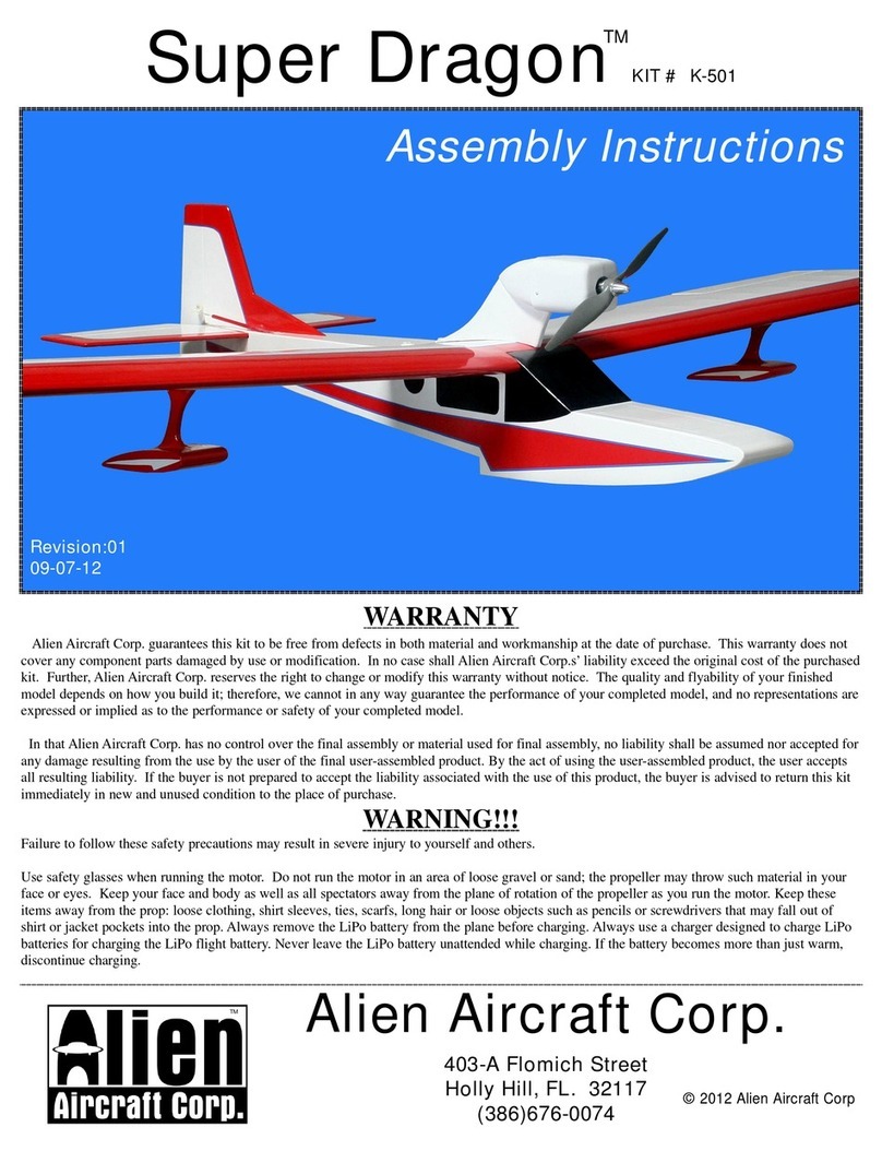 Alien Aircraft Corp K-501 Assembly instructions