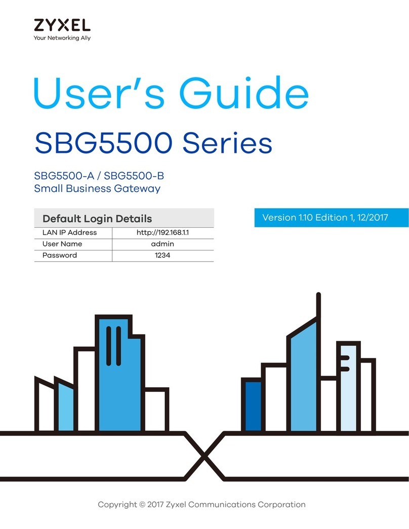 ZyXEL Communications SBG5500-A User manual