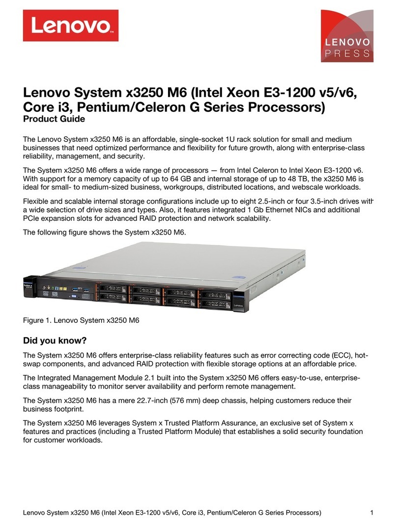 Lenovo x3250 m6 User manual