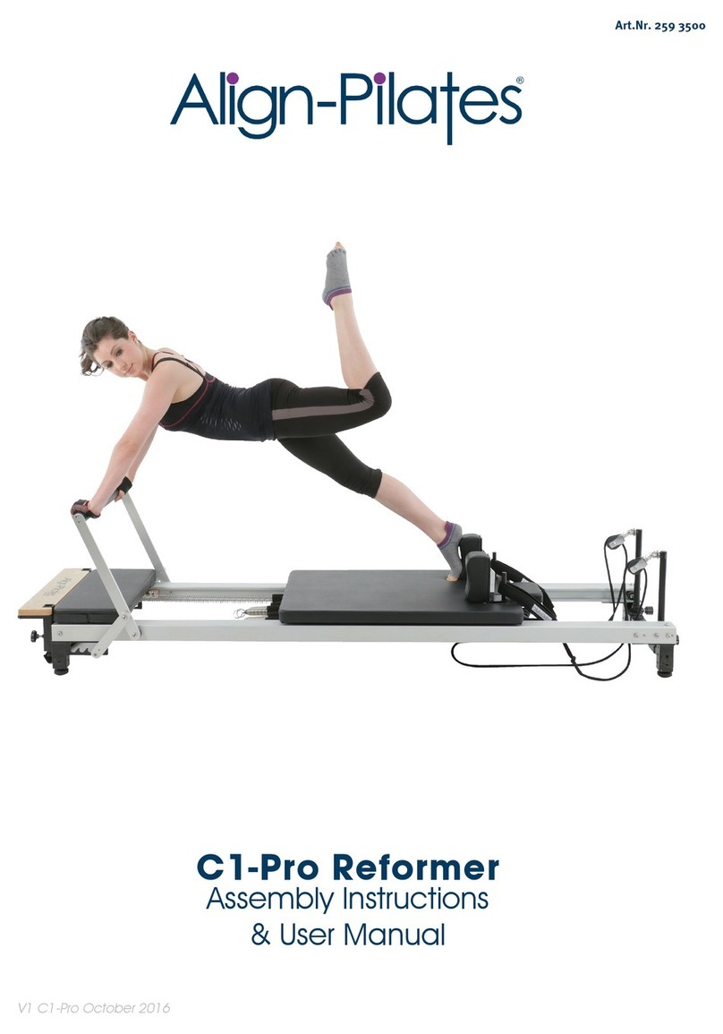 Align-Pilates C1-Pro Reformer Owner's manual Align-Pilates C1-Pro Reformer Owner's manual