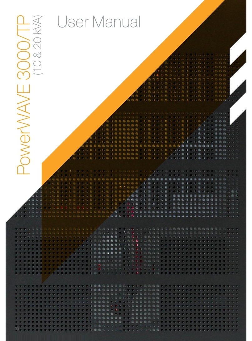 Uninterruptible Power Supplies PowerWAVE 3000 user manual