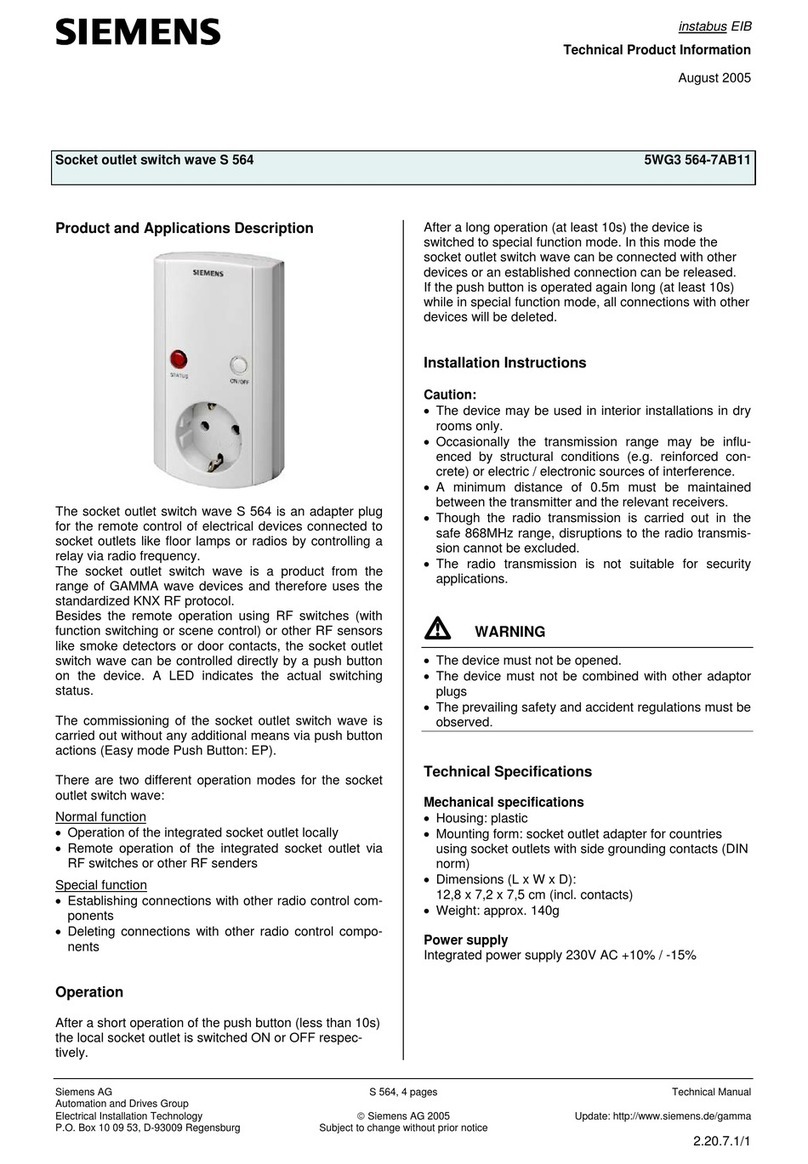 Siemens S 564 User manual Siemens S 564 User manual