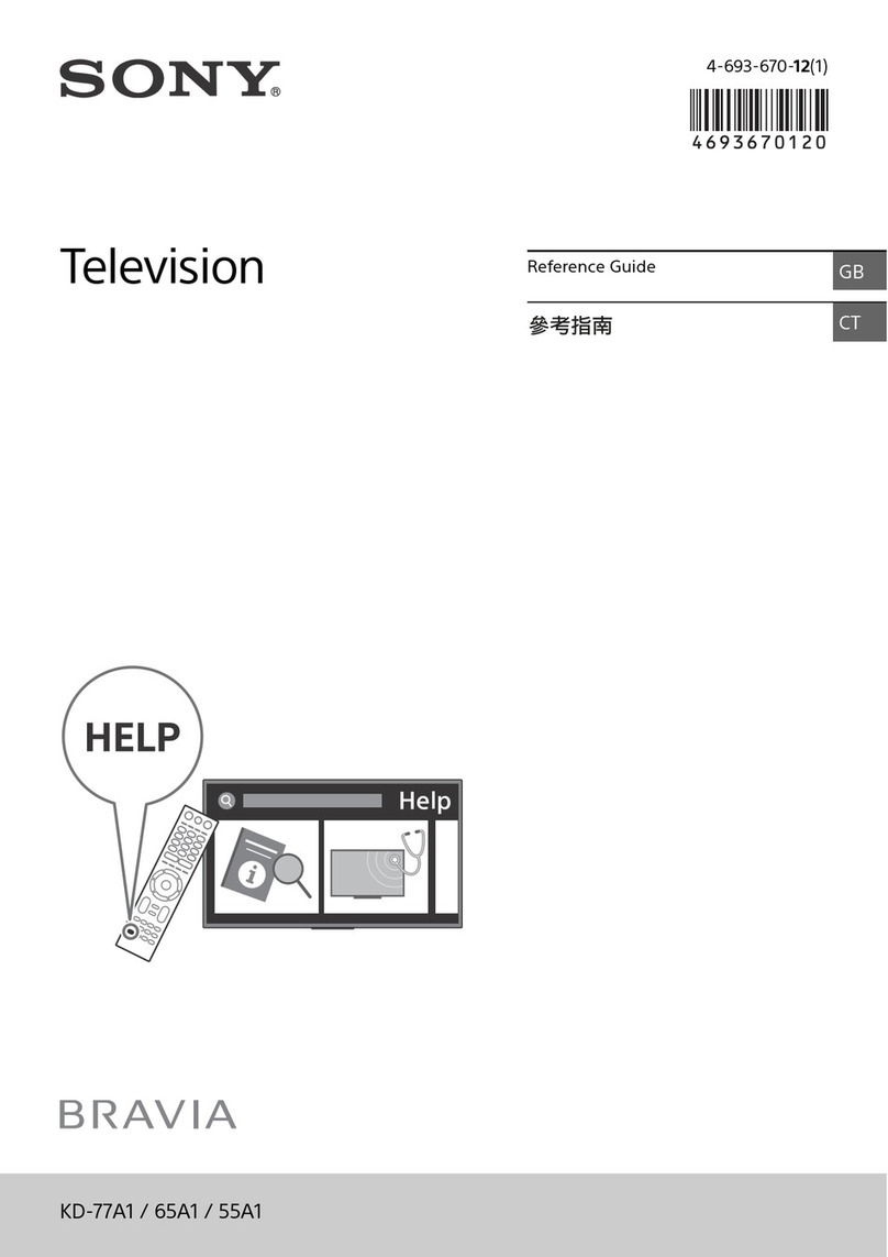 Sony BRAVIA KD-77A1 User manual